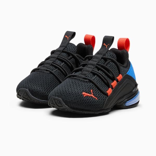 Tenis para infantes Axelion Mesh, PUMA Black-Redmazing-Hyperlink Blue, extralarge